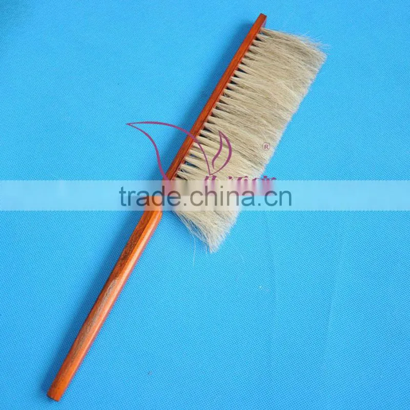 wooden handle horse hair honey bee brush for beekeeping