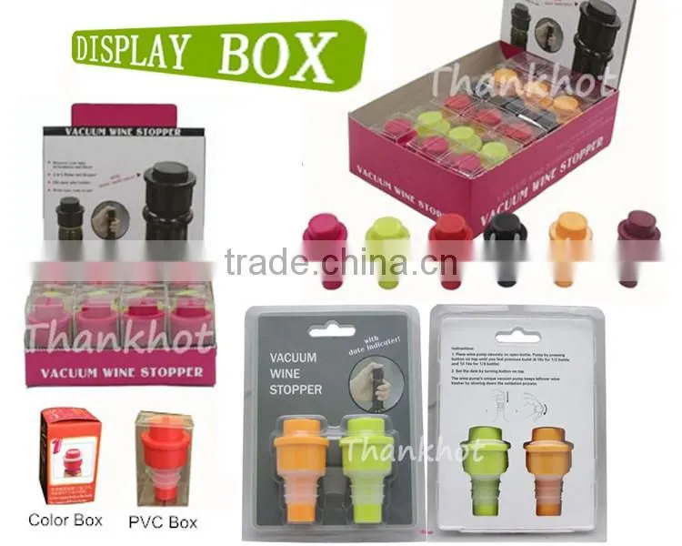 food grade vacuum silicone wine stopper, wine cork