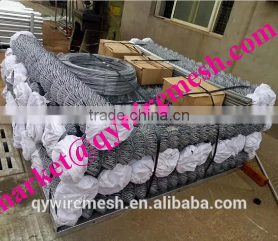 Hot sale used chain link fence for sale,galvanized chain link fence, wholesale used chain link fence