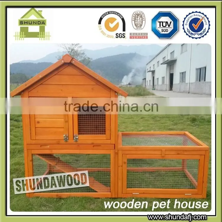 SDR018 Deluxe Large Run outdoor wooden rabbit house