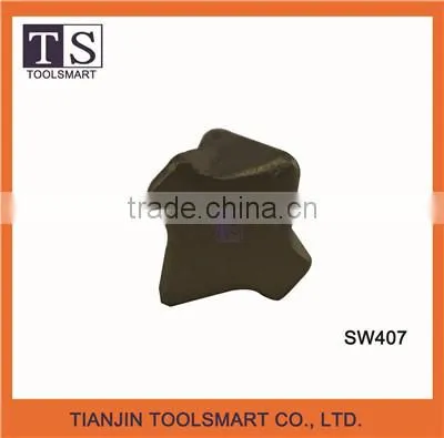 Gold painted stone splitting wedge