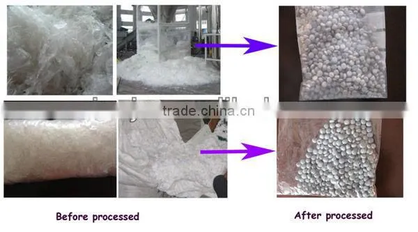 waste plastic granulating machine sets