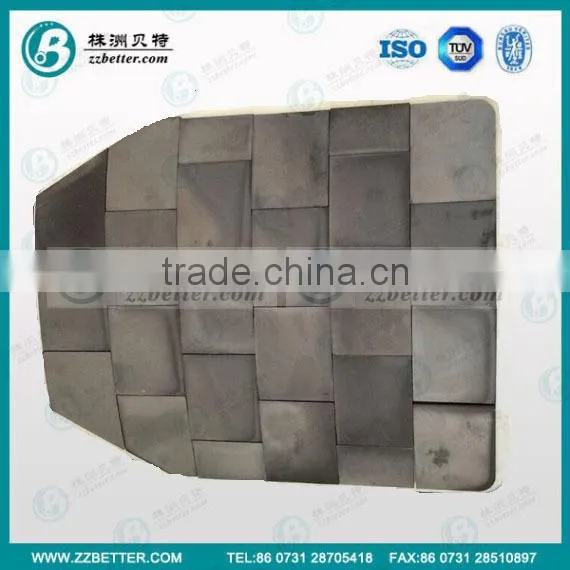 30MM SIC bulltproof plate inserts boron carbide ballistic tile inserts