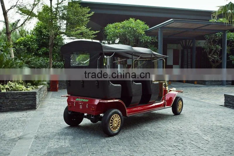 Resort 8 person classic golf vehicle sightseeing electric vehicle