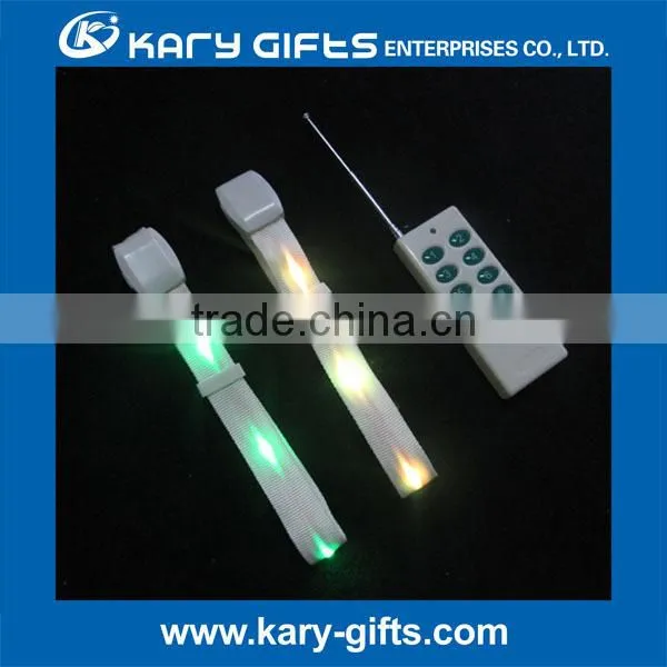 Light up event LED Remote controlled bracelet