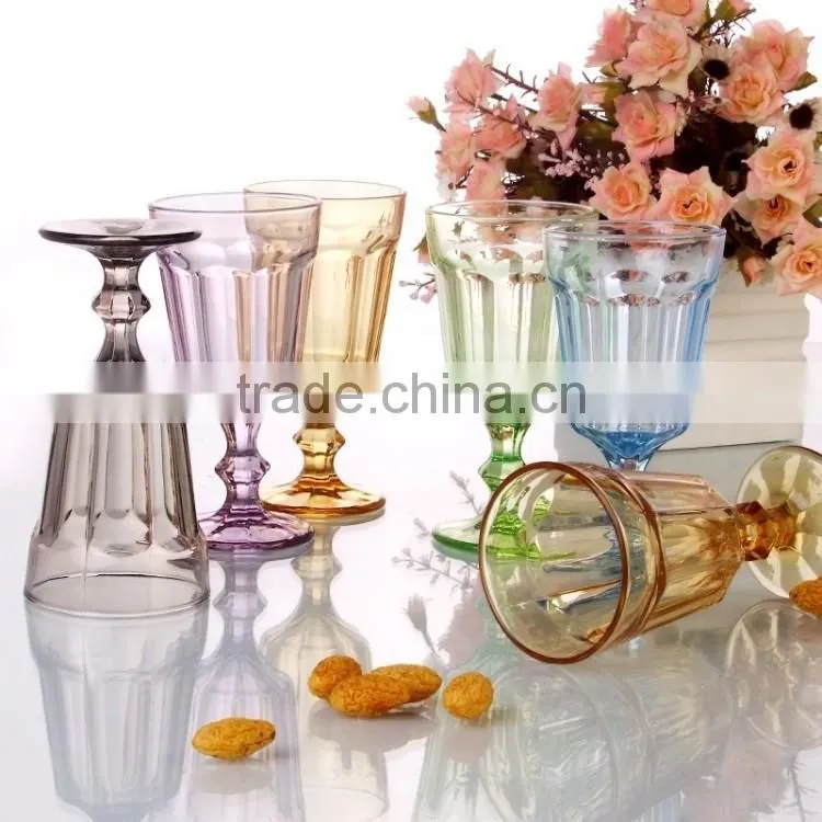 2016 New style colored glass ice cream bowl glass ware high quality glassware