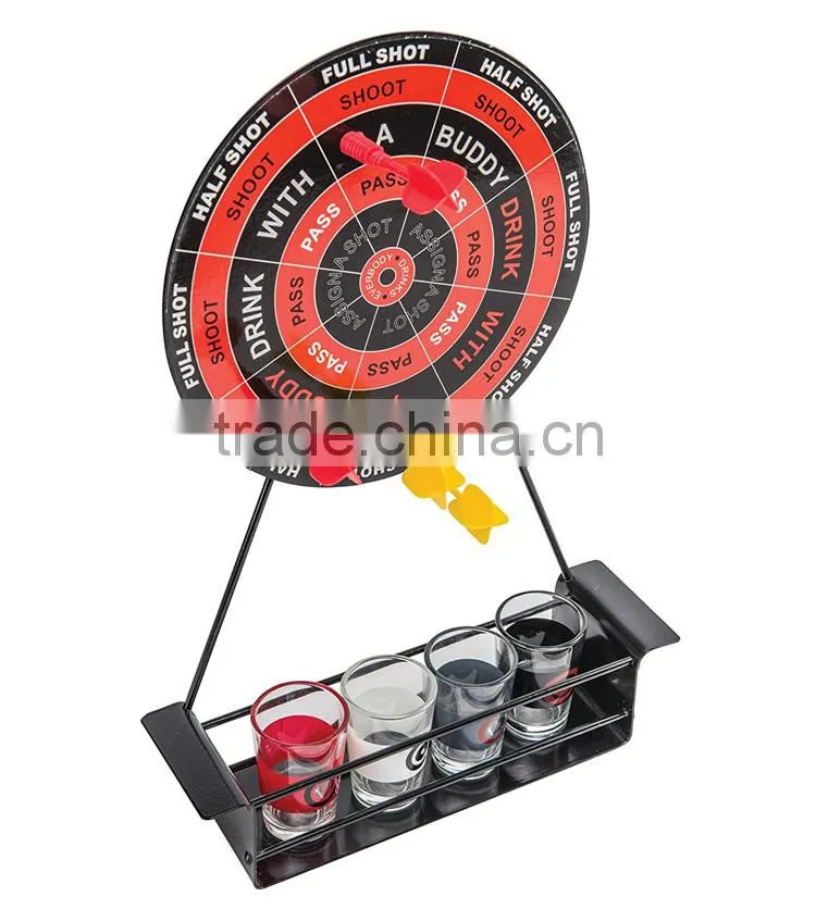 New Arrival Safety Drinking Dart Game With 4 Glasses For Party