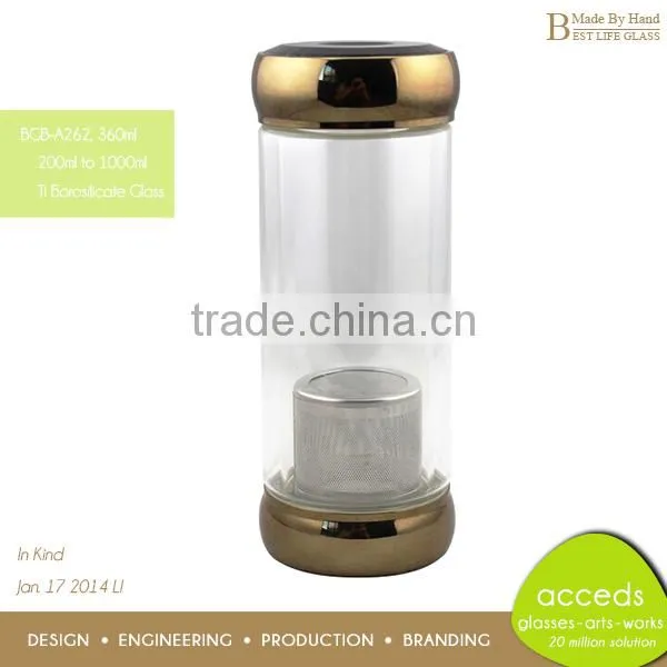Personalized Handcrafted Glass Reusable Juice Source Cup