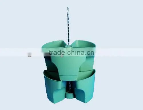 stackable plastic garden pots