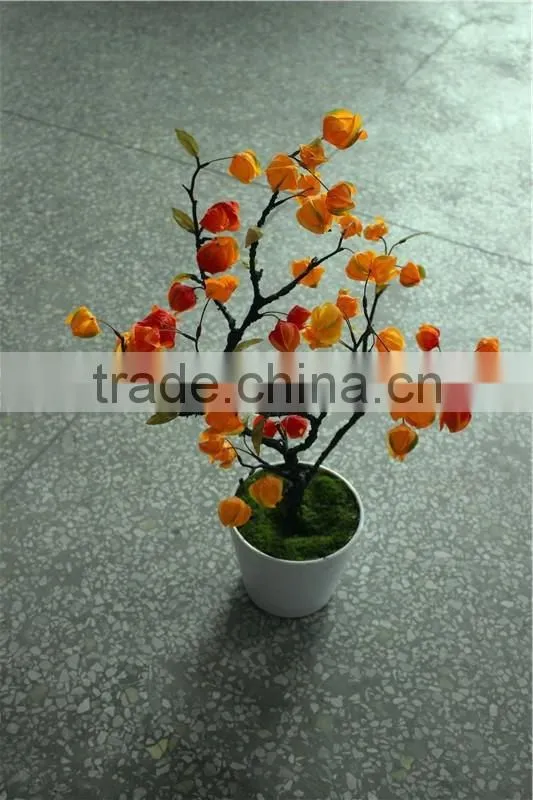 Home decor led lighting lantern grass potted plant