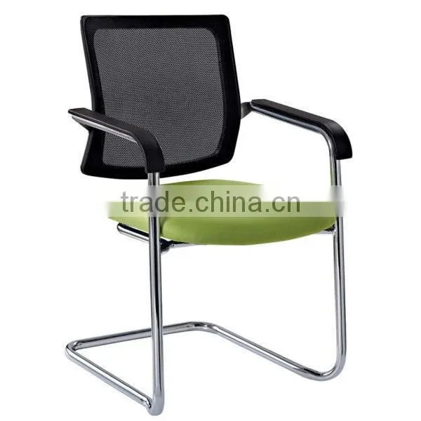 Sled leg mesh conference table chairs