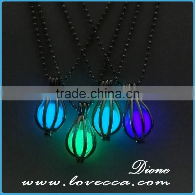 Dark Luminous Necklaces Silver Color Chain pendant lighting