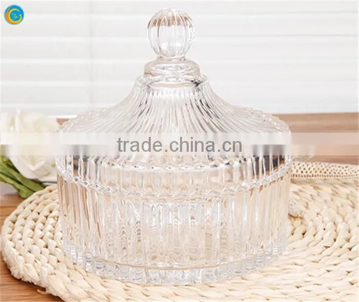 candle holder decor glass candy jar