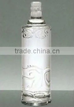cylindrical perfume glass bottle