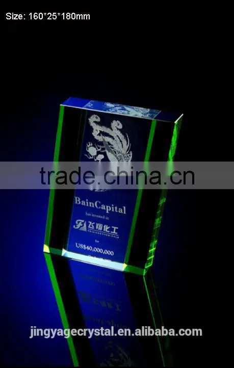 Unique Souvenir Crystal Plaque