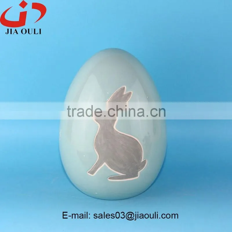 2016 New design easter decoration Ceramic egg