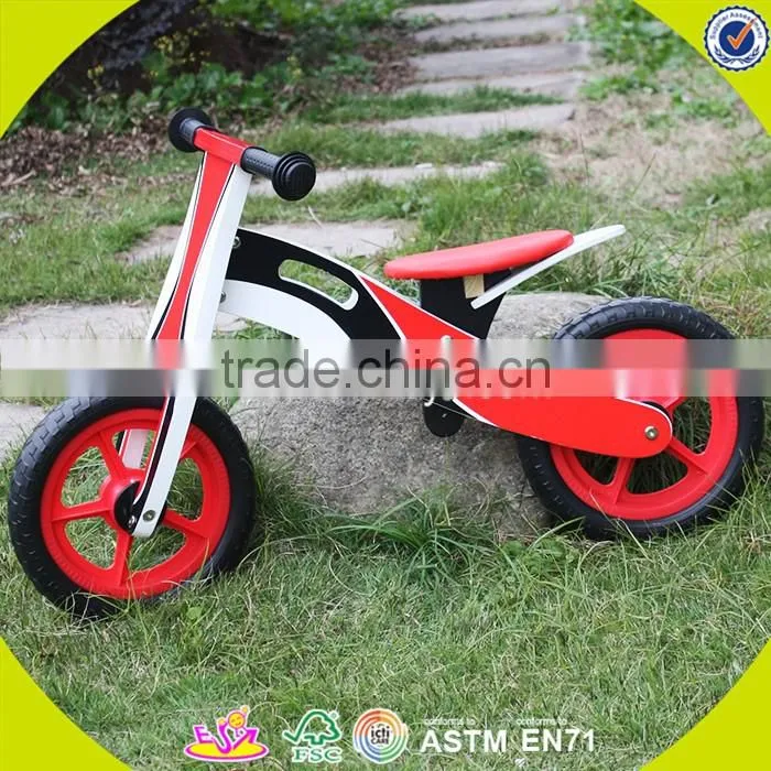 2017 New design wooden balance bike toy lovely wooden balance bike toy baby wooden balance bike toy W16C131