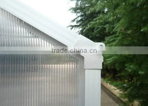 sino-lily greenhouse with aluminium frame and base
