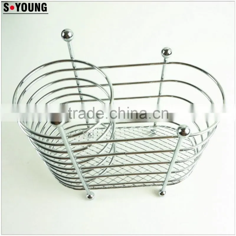 43017 chrome finish Utensil Holder Caddy Rack