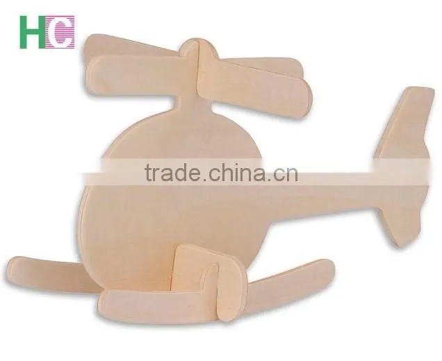 Natural Wood Toy Kids Educational 3D Wooden Puzzle Pieces