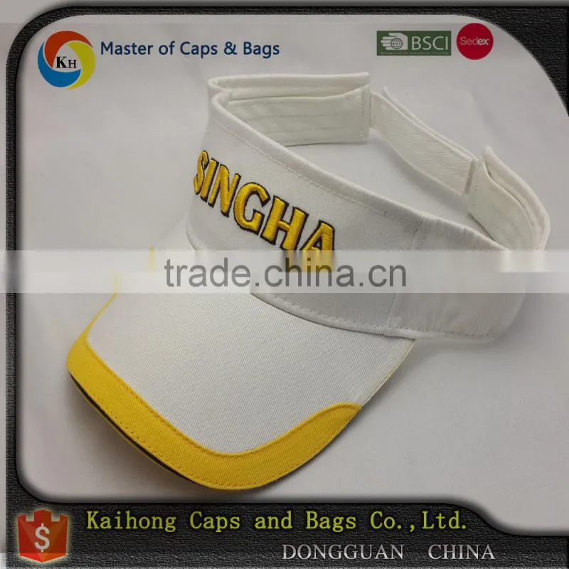 OEM fashion high quality sports custom cheap cotton sun visor