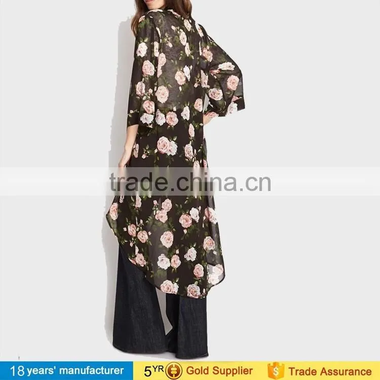 2014 factory wholesale Vintage Retro Boho Hippie Casual Chiffon Kimono Top