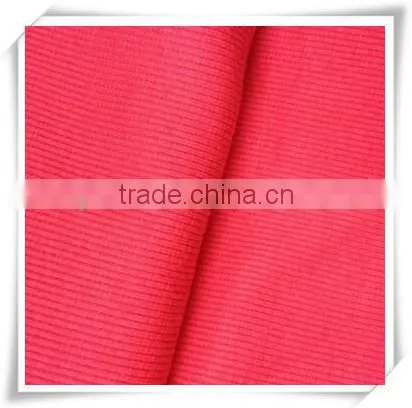 Good elastic Cotton100 Striped 2*2 Rib Fabric