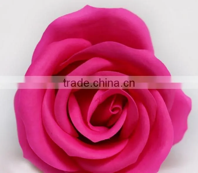 Cheap valentine's day gift artificial solid color soap flower in bulk