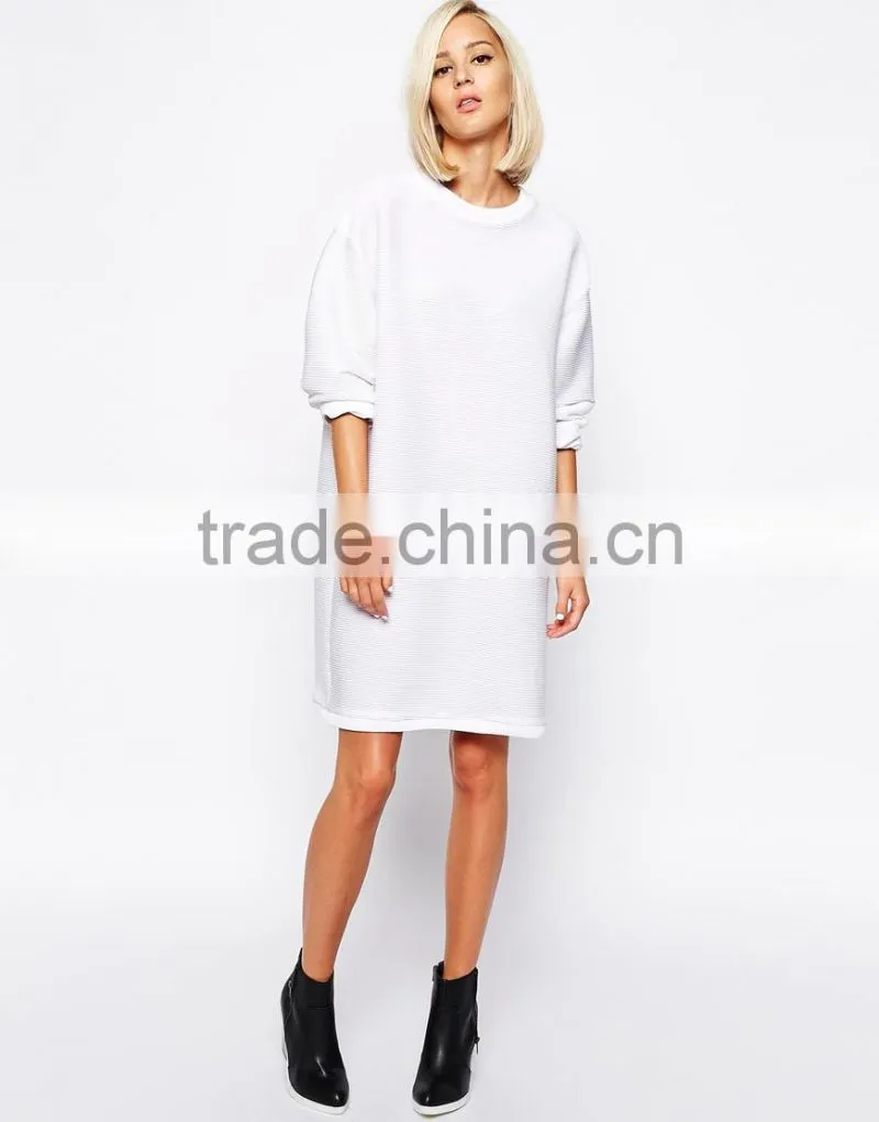The Laden Showroom X Renee London Textured Rib Sweatshirt Dress