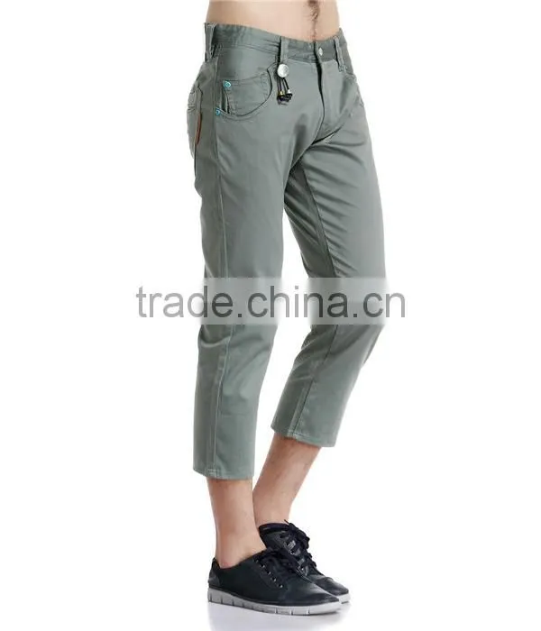 2015 New style trousers hot sale top quality man ninth pants