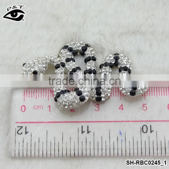 Snake Shape Brooch Animal Rhinestone pins for clothing dress hats bags shoes
