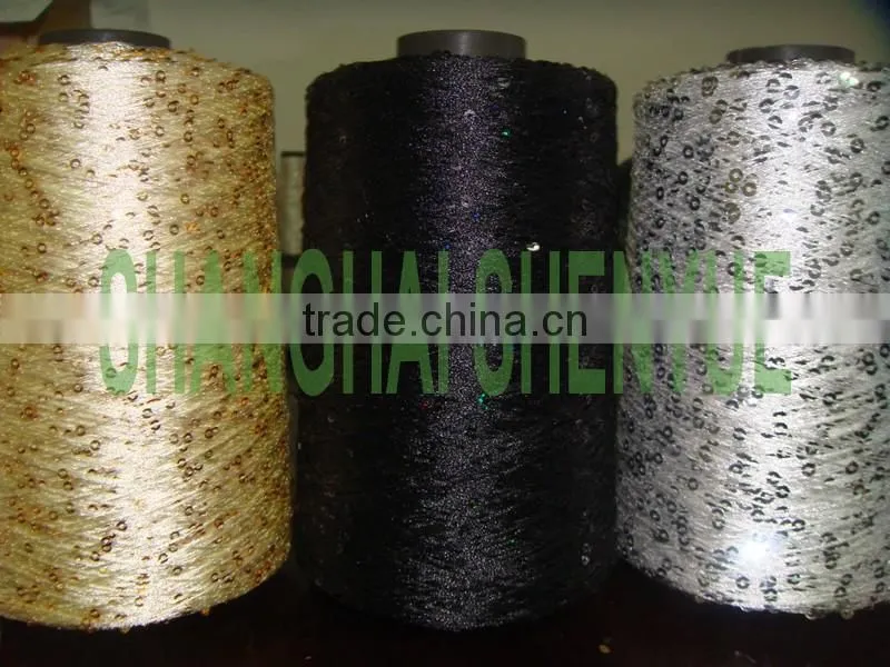 120D polyester sequin yarn for knitting