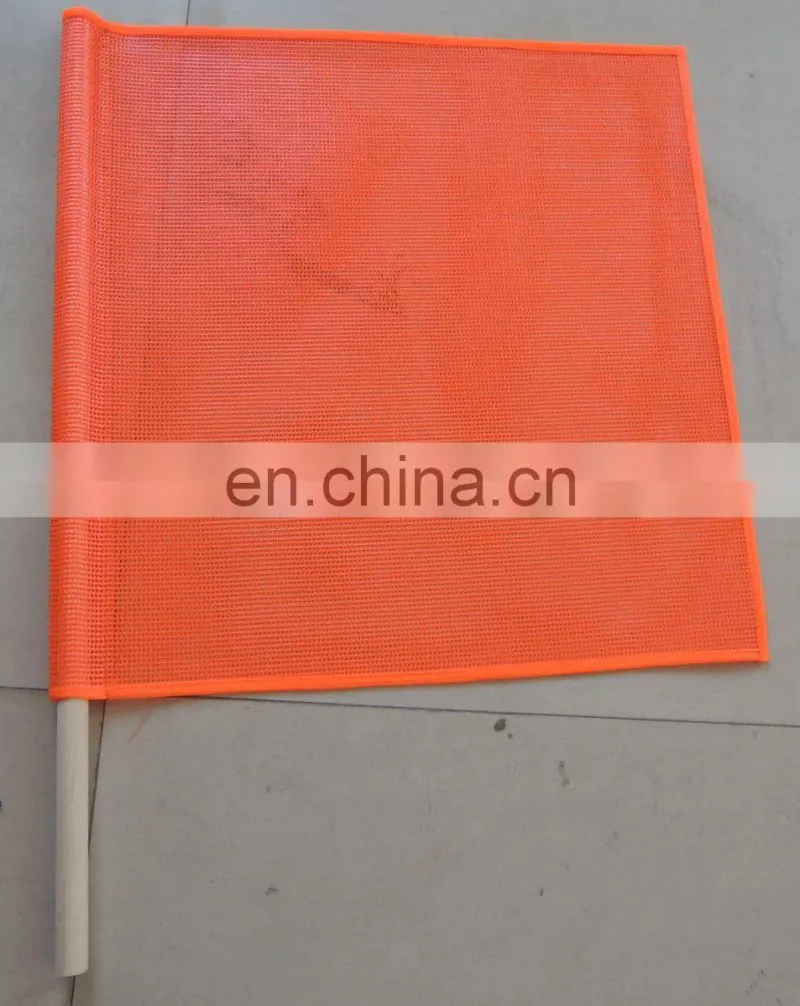 Warning Flag ,Orange 24"x24",3/4"X24"