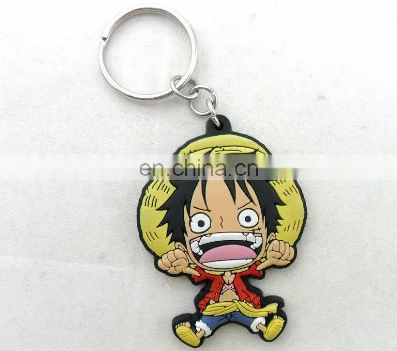 cool style new design oem custom 3D Rubber Keychain