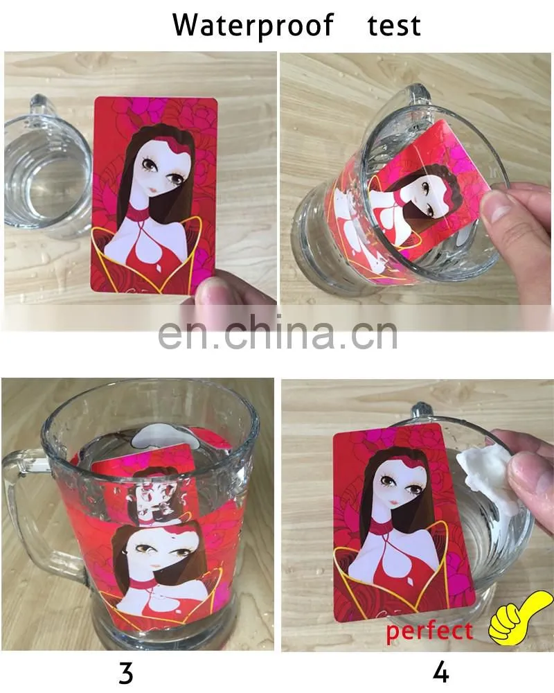 Manufacture Provide Inkjet PVC White Card for business card /name card