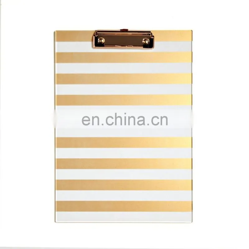 Waterproof storage clipboard with metal clipboard clips,clear acrylic clipboard of 4x6 5x7 6x9