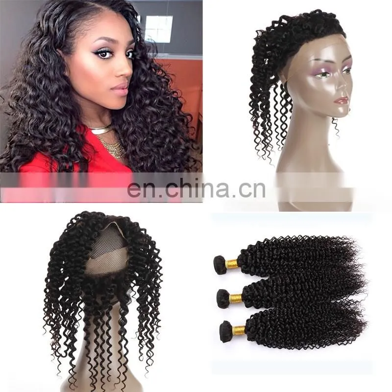 wholesale virgin hair vendors lace frontal with 360 lace band virgin human hair pre plucked 360 Lace Frontal Closure
