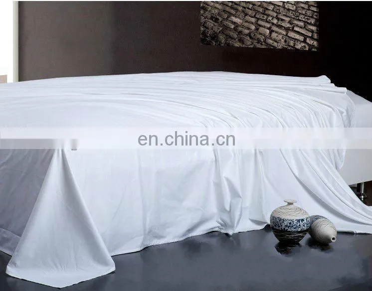 White Hotel Plain Bed Sheet 100% cotton