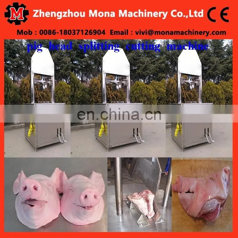 pig head splitting cutting machine for pig slaughterhouse plant(skype:monamachinery)