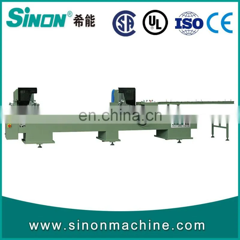 PVC Window Door Fabrication Two Head Water Slot Milling Machine
