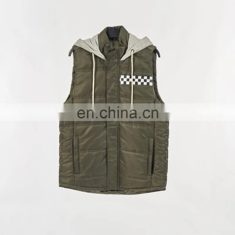 DiZNEW Bulk Wholesales Mens Outdoor puff velvet waistcoat nylon vest