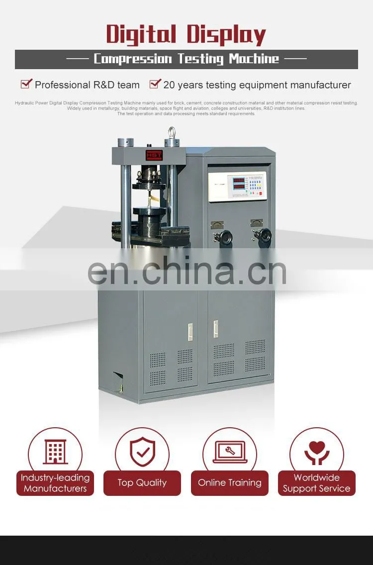 YES-300 Brick Tile hydraulic universal concrete compression testing machine/press tester