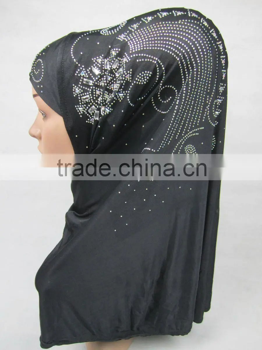 A236 Newest design fashion beaded muslim hijab