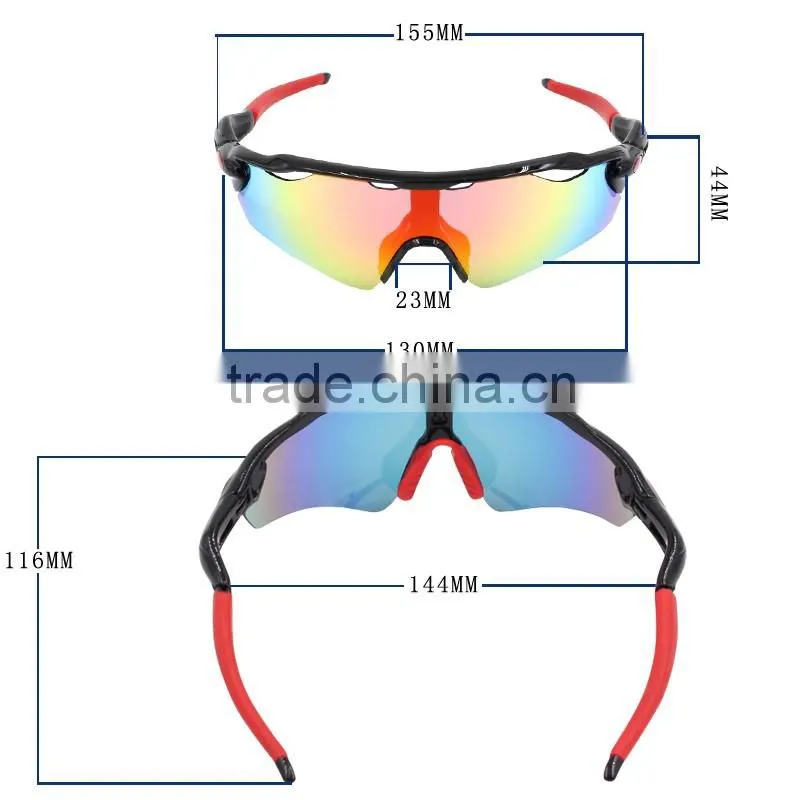 2016 new arrival removable temples pretty crystal colors ball sport sunglasses