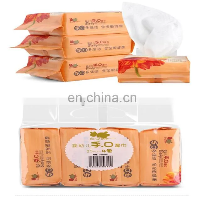 High speed wet tissue production line cheap price baby wet wipes folding machine