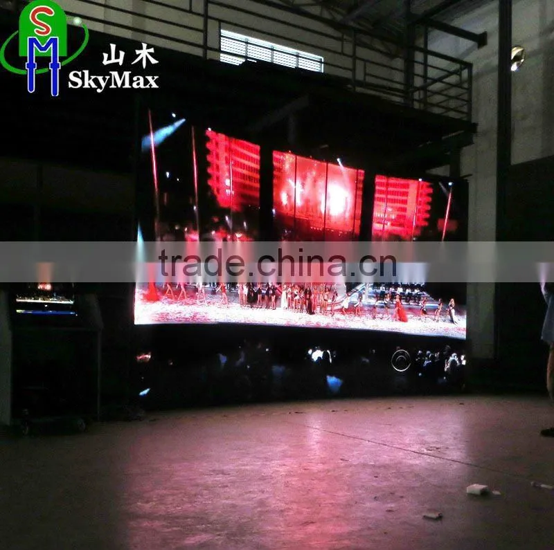 HuNan project 14.06 sqm P4 Indoor Curved Full Color curved display