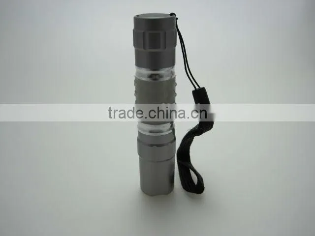 High power pocket straw hat aluminum mini LED flashlight
