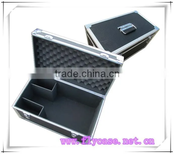 design aluminum trolley pilot case,aluminum makeup case with trays