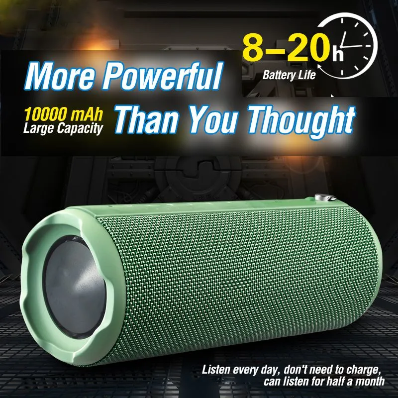 Newest Super Bass Desktop Ipx5 Sports Handsfree Portable Waterproof Outdoor Mini True Wireless Speaker