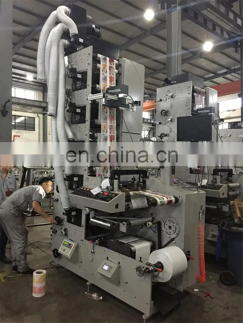 UTR320-5 5 Five Color Automatic LED UV Oven Autoadhesive Sticker Flexo Printing Machine, Self Adhesive Bear Wine Label Printer